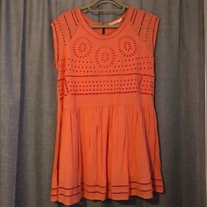 Orange mini dress